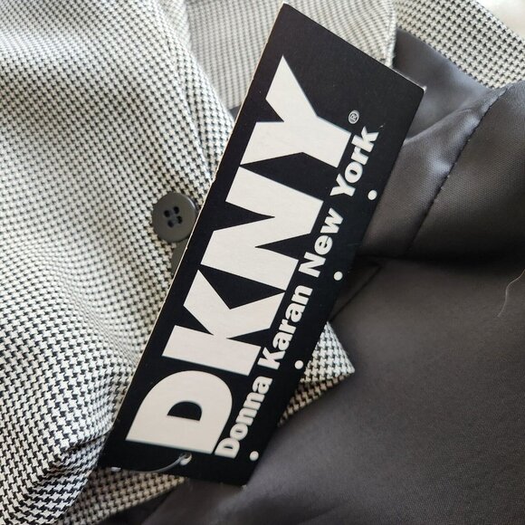 Vintage DKNY Wool Blazer Jacket Size 12 Dead Stock USA Union Made MSRP $405 NWT - Picture 12 of 16